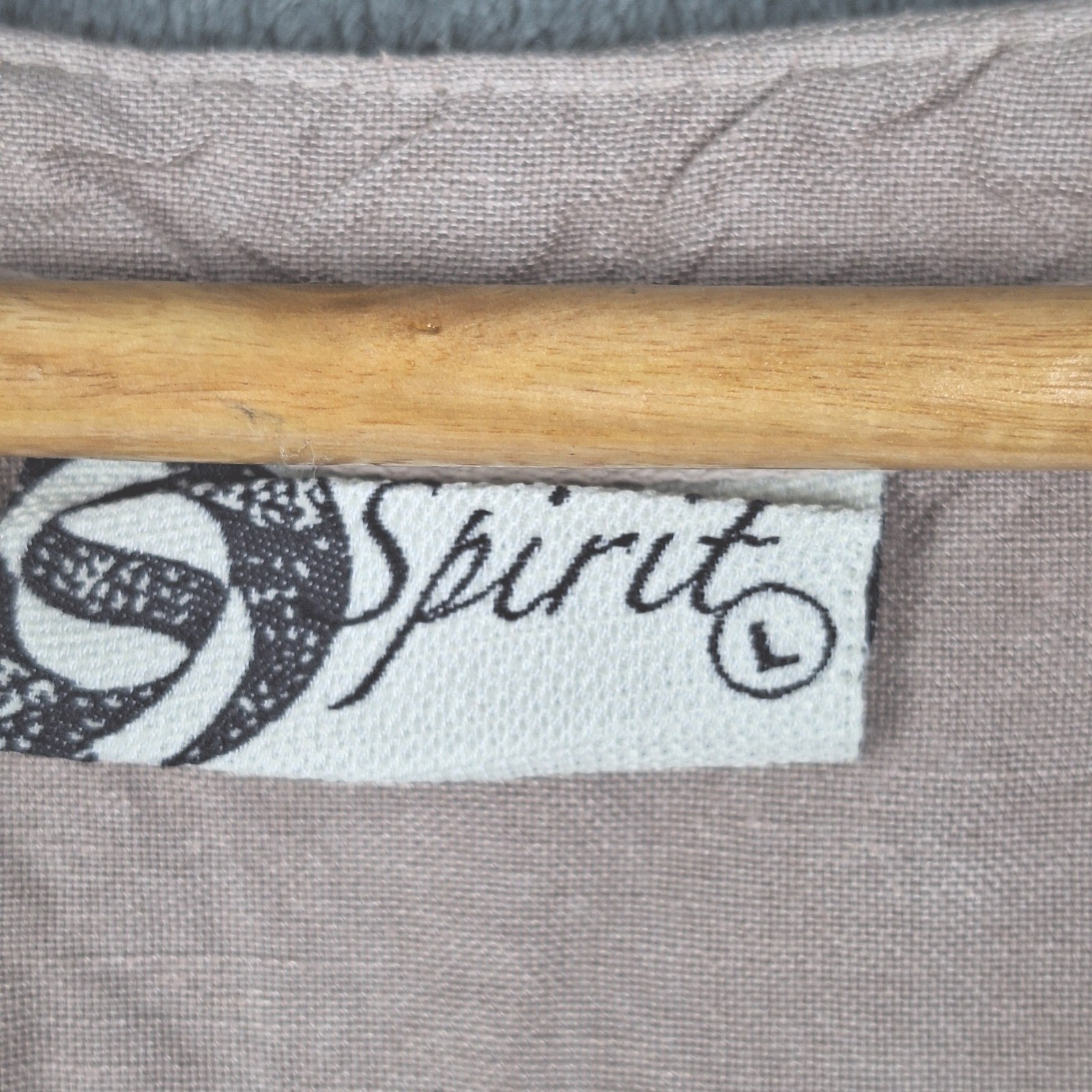 Womens Top Large Gray Linen Blend Beach Coastal Lagenlook Tunic Minimalist Boho