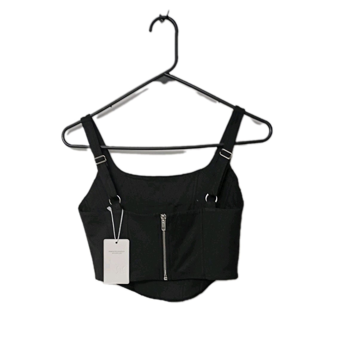 Reoria Corset Top Tank Zip Back Whimsigoth Fairy Biker Women’s Medium