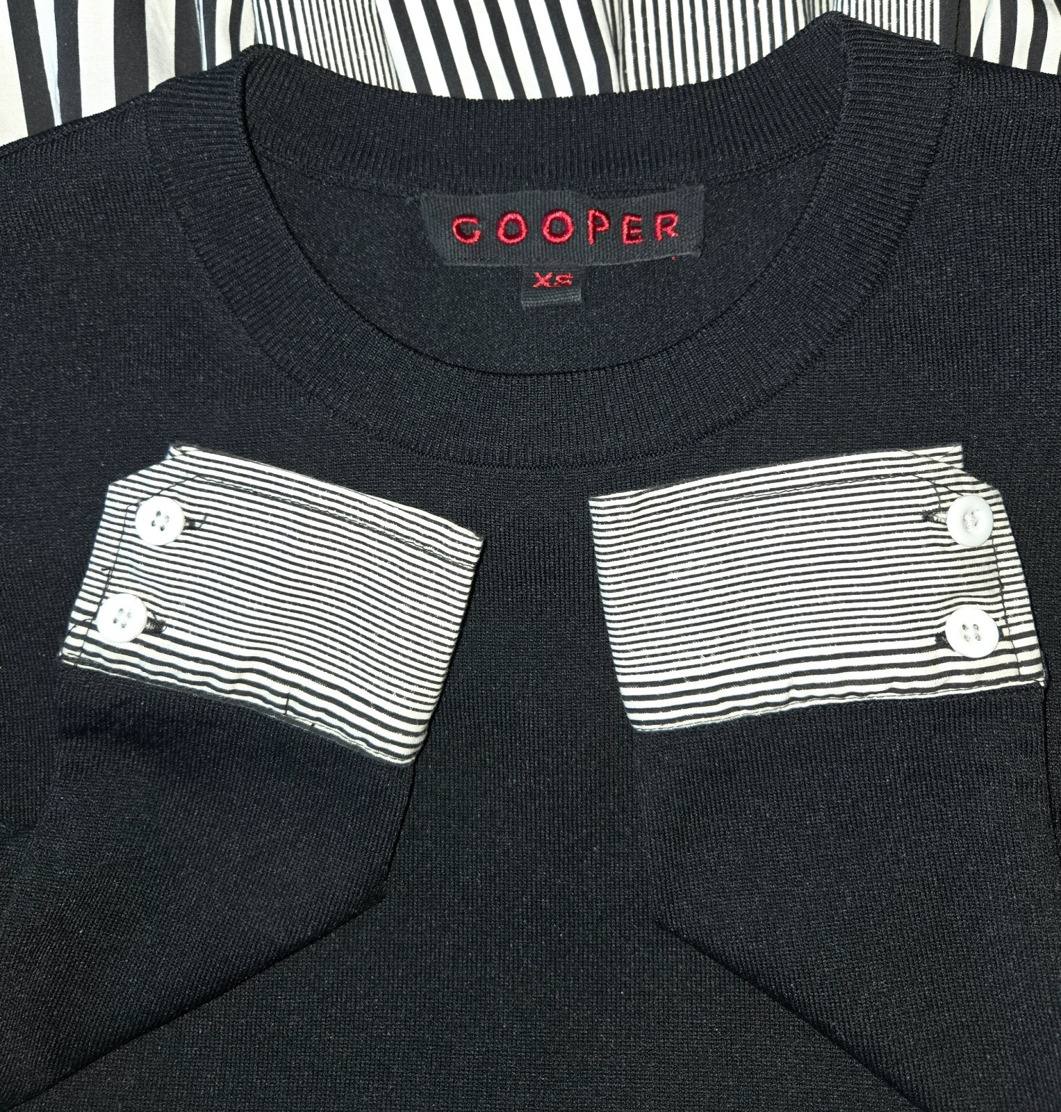 Shirt Sweater Lagenloook Combo COOPER Trelise Cooper Black White Tunic Top XS