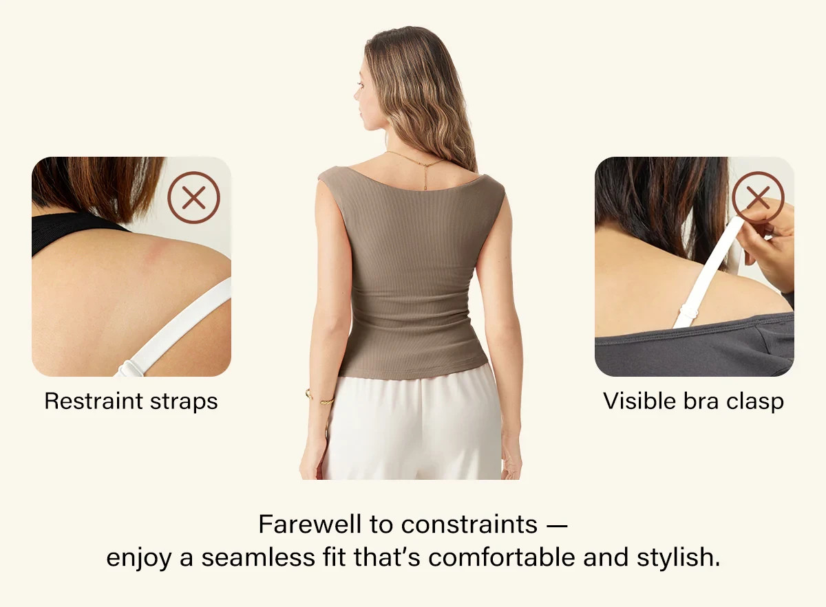 OGL Women’s Essential V-neck New Airy Bra Top – No Import Fees