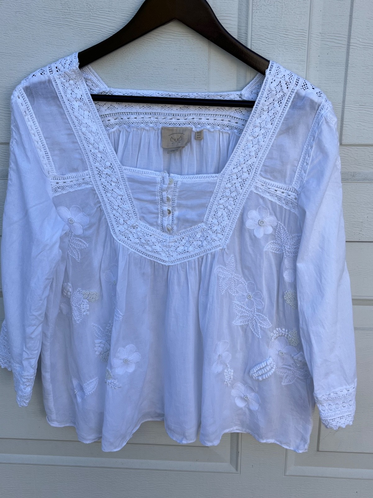 Women’s Vanessa Virginia Blouse white Embroidered top 12