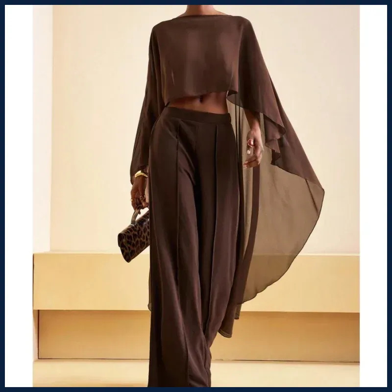 Sheer Poncho Top for Women Asymmetrical Mesh Shawl Wraps See Through Chiffon.