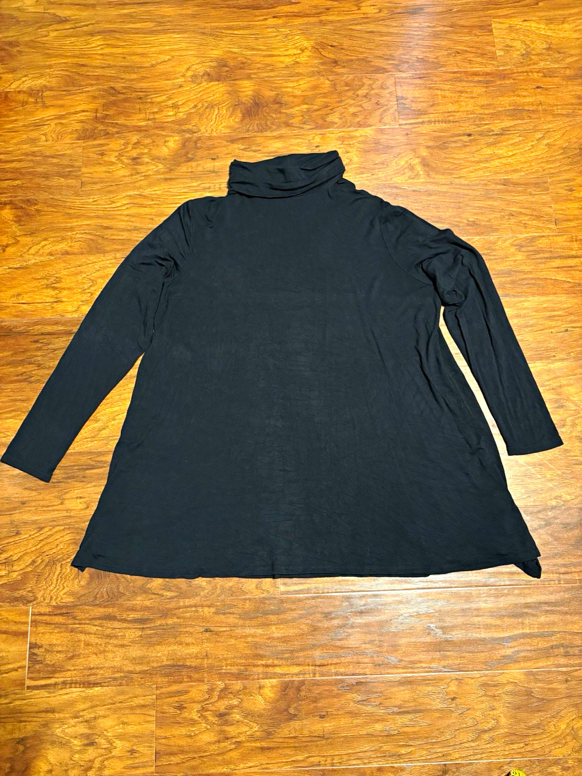 Mixit Women’s Black Turtleneck Long Sleeve Solid Knit Pullover Top XXL