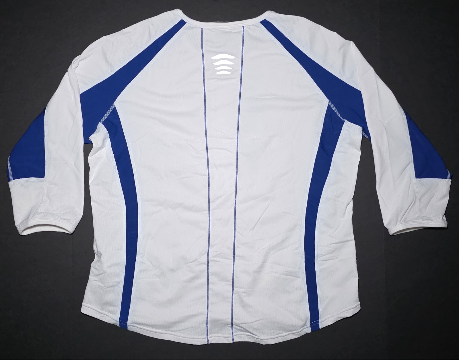 Nike Sphere Womens Blue and White Long Sleeve Exercise Shirt Size XL (16-18)