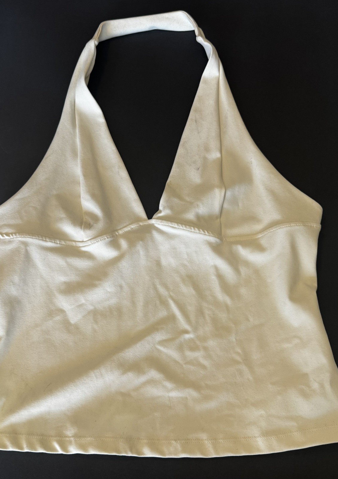 Free People Intimately Halter Top Womens Large Ivory *see pics
