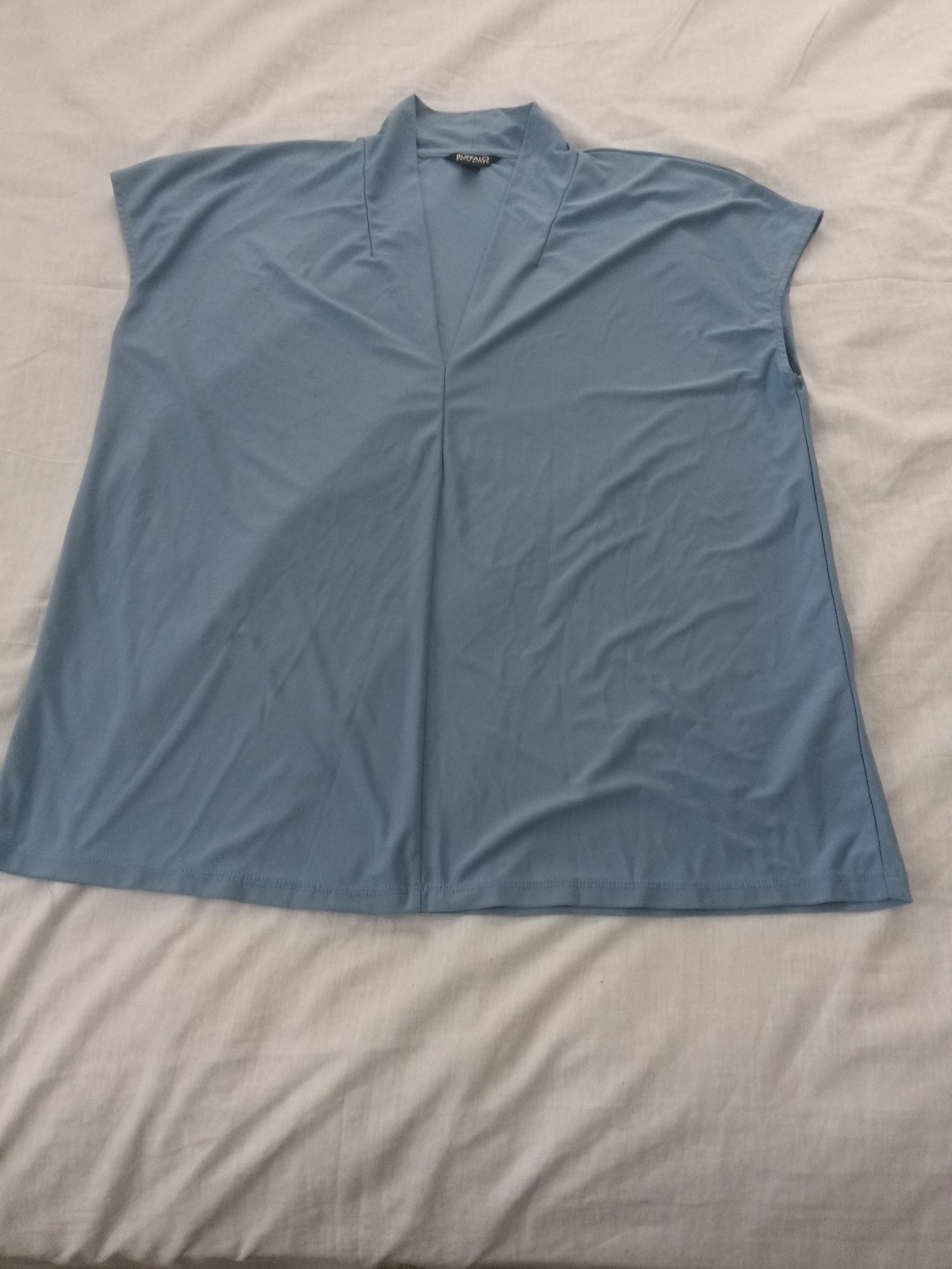 Buffalo David Bitton Women’s L Blue Basic Jersey Blouse