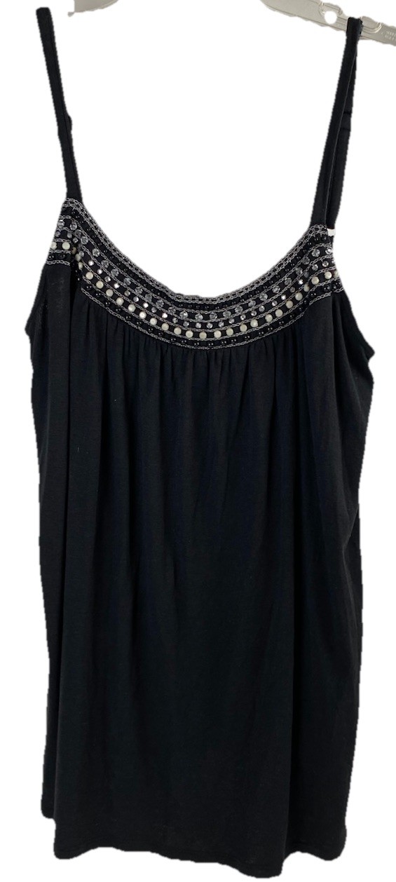 New York & Company Women’s Dressy Black Tank Top Size S