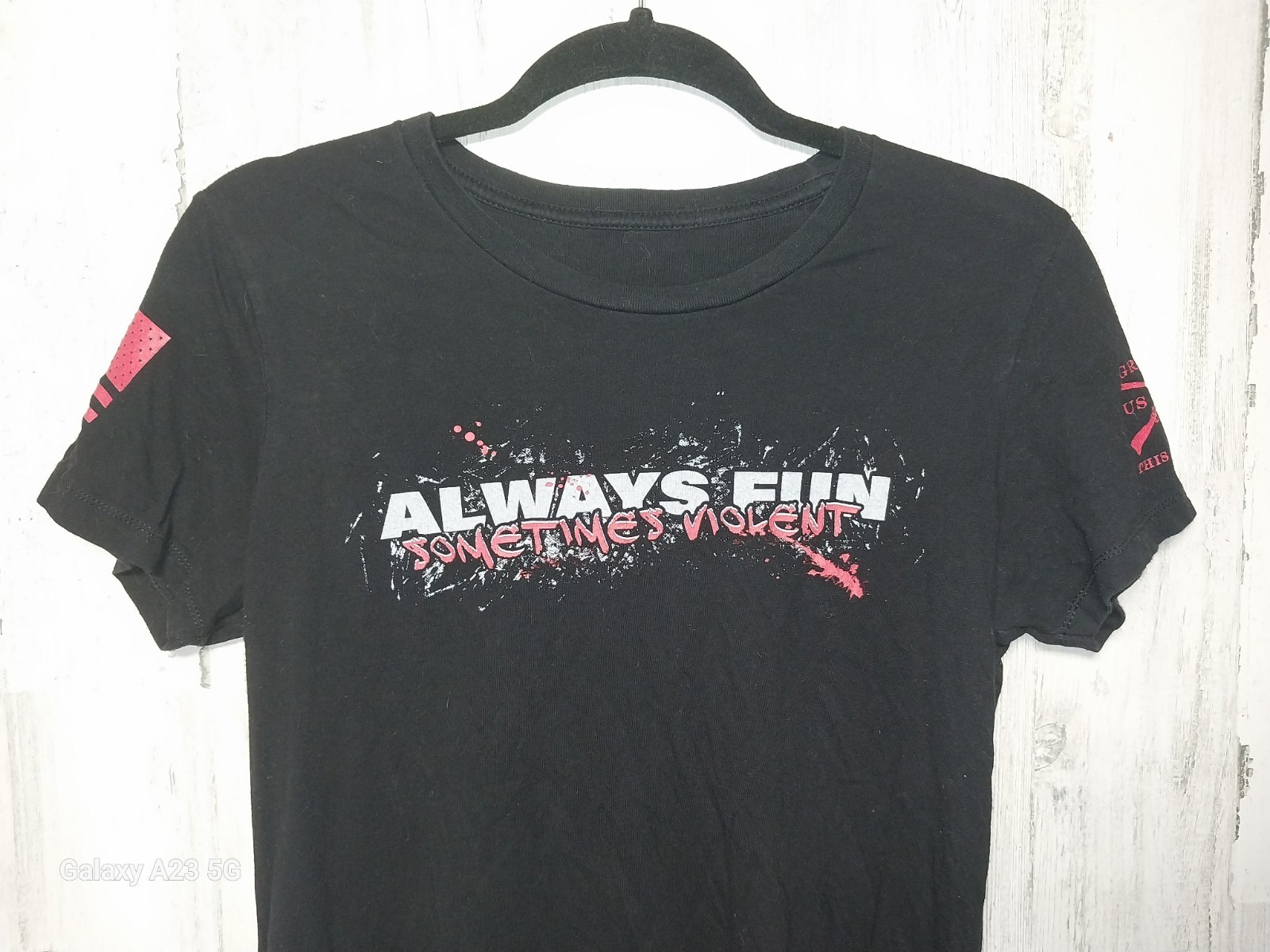Grunt Style Always Fun Sometimes Violent Large Black Tee