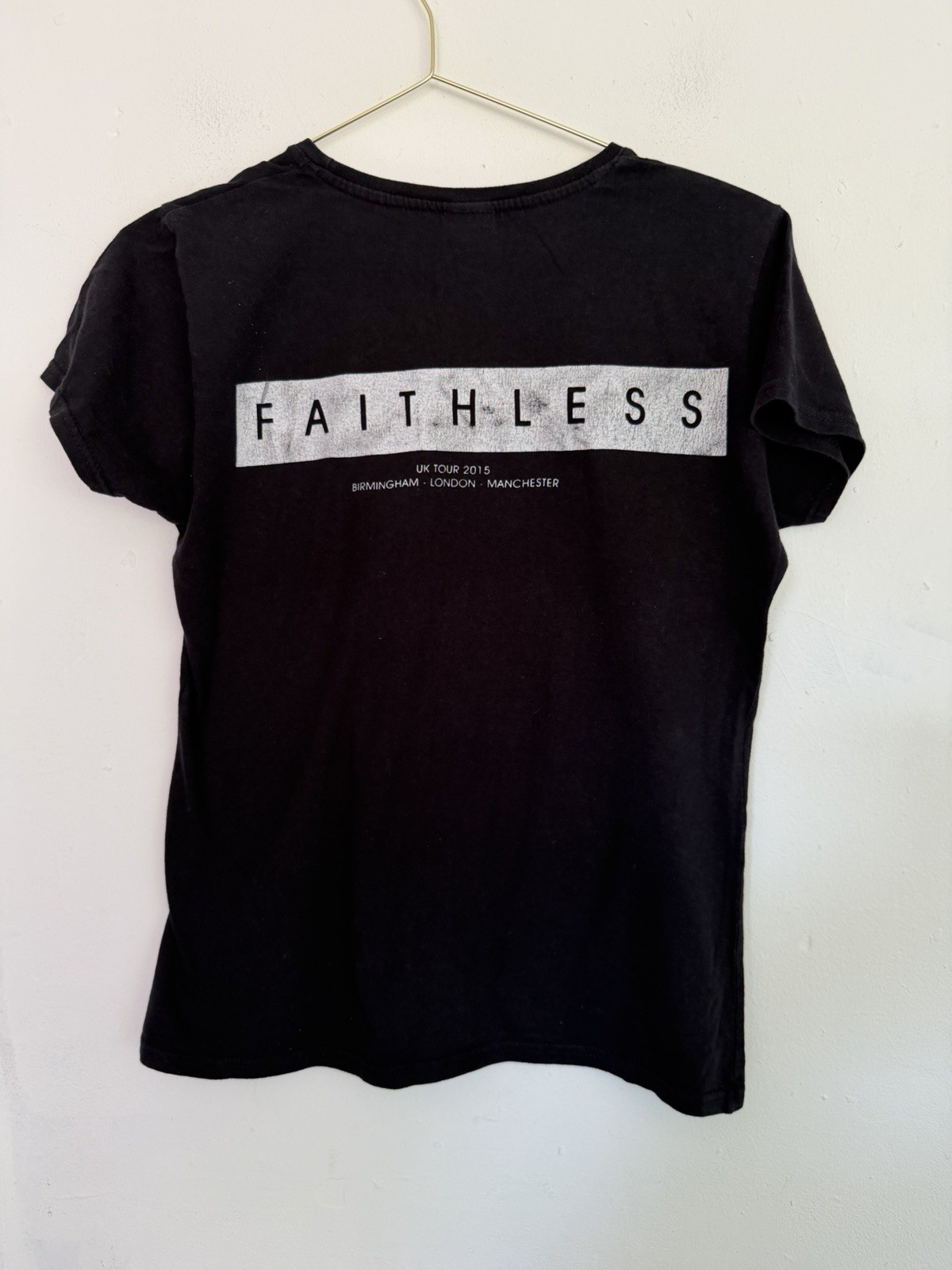Faithless band shirt vintage 2015 top women’s medium tour fan merch EDM House