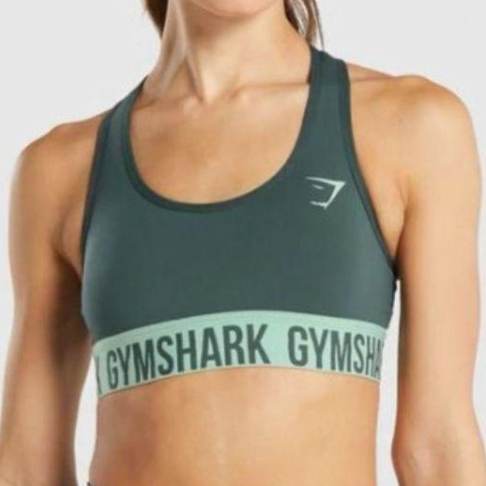 Gymshark Green Racerback Sports Bra Size S