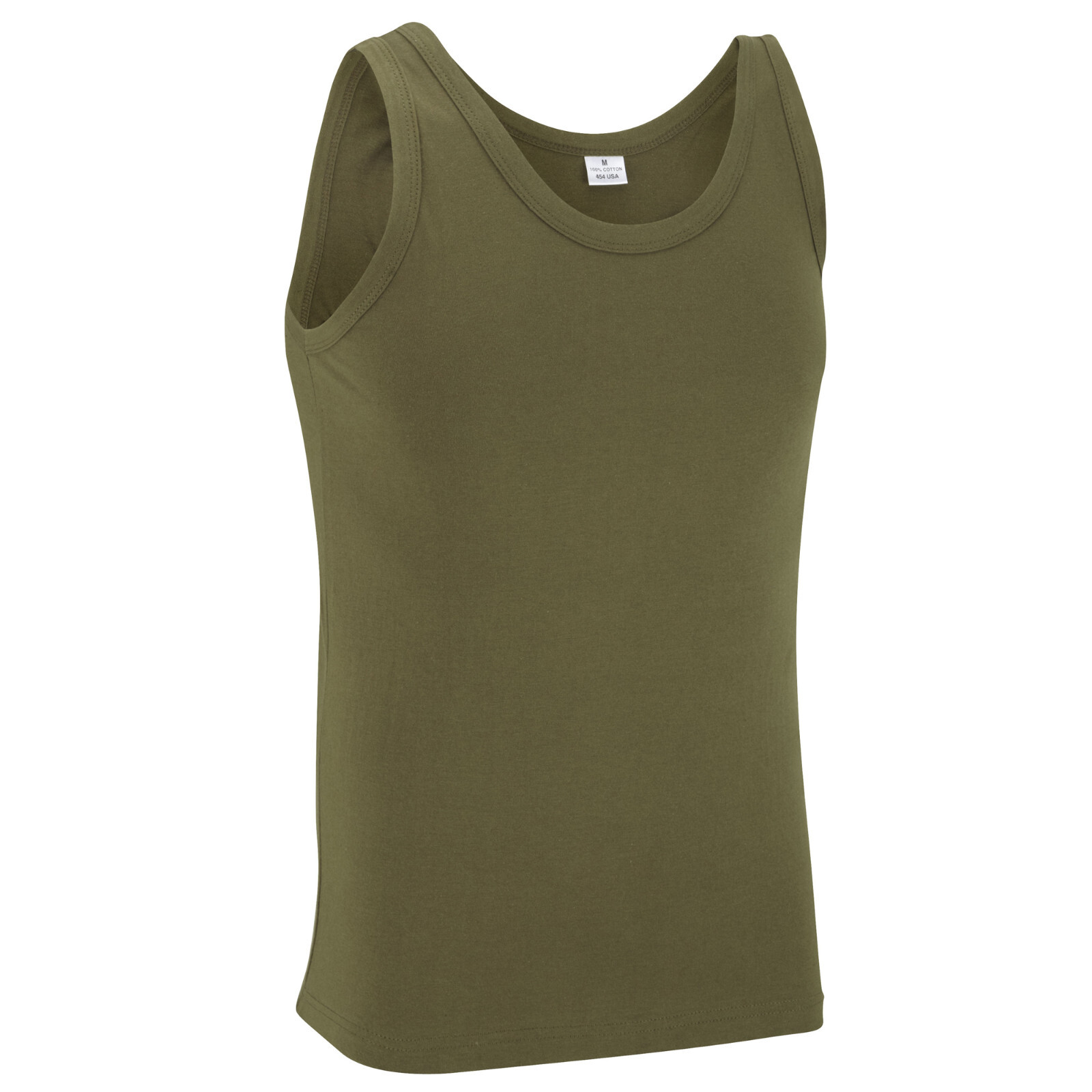 Army Vest Military Combat US Singlet Sleeveless Fancy Dress Tank Top Olive Green