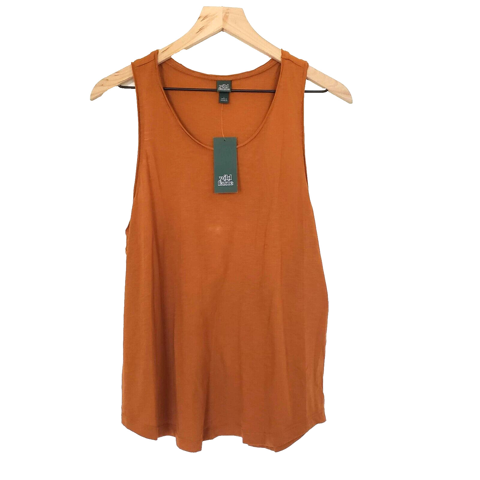 NEW!! Wild Fable SIZE L Women’s Relaxed Fit Sienna Brown Racerback Tank Top