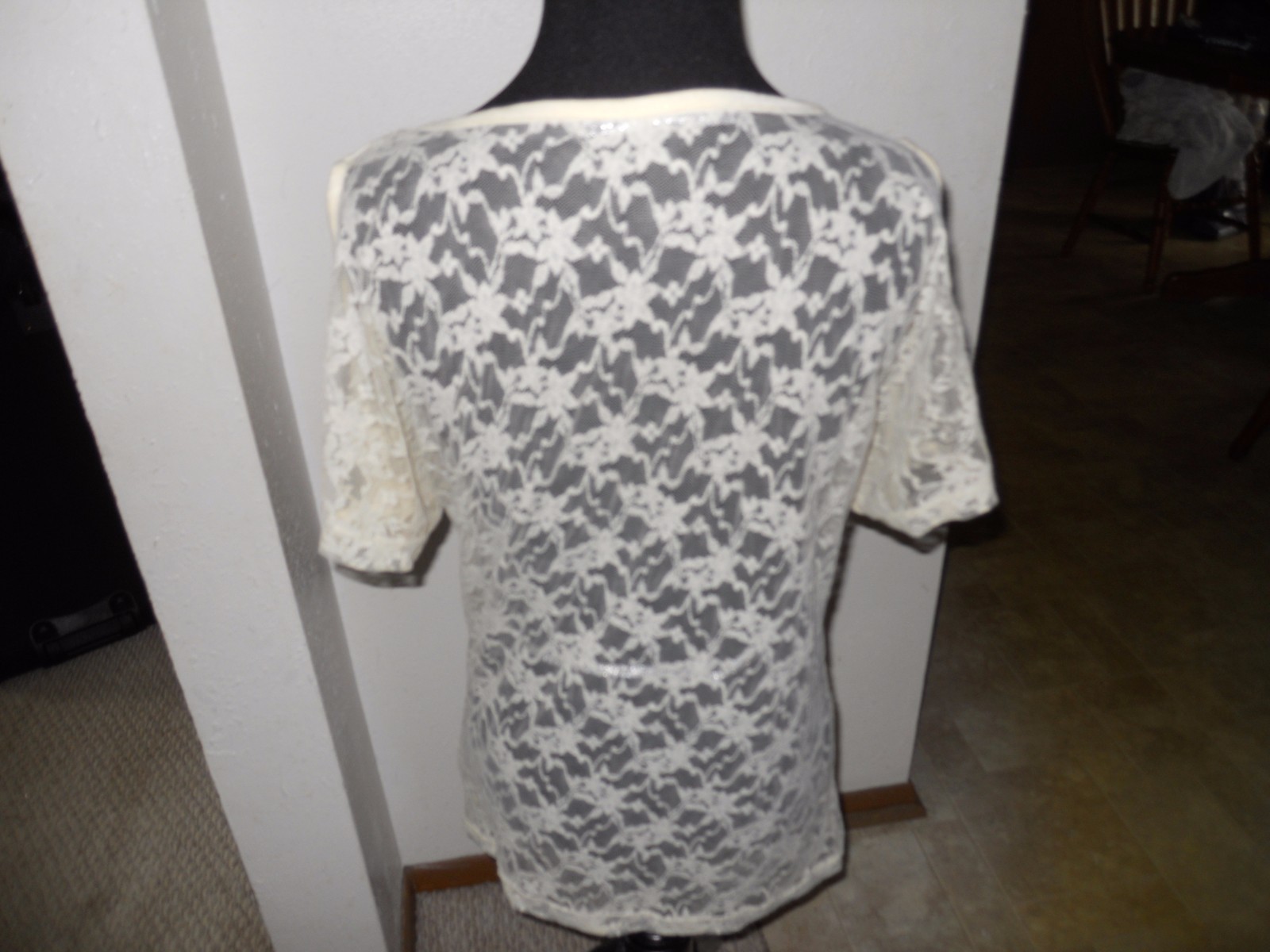 Kristin Marie Size Medium Peace Love Revolution Tops Shirts Women’s Juniors Lace