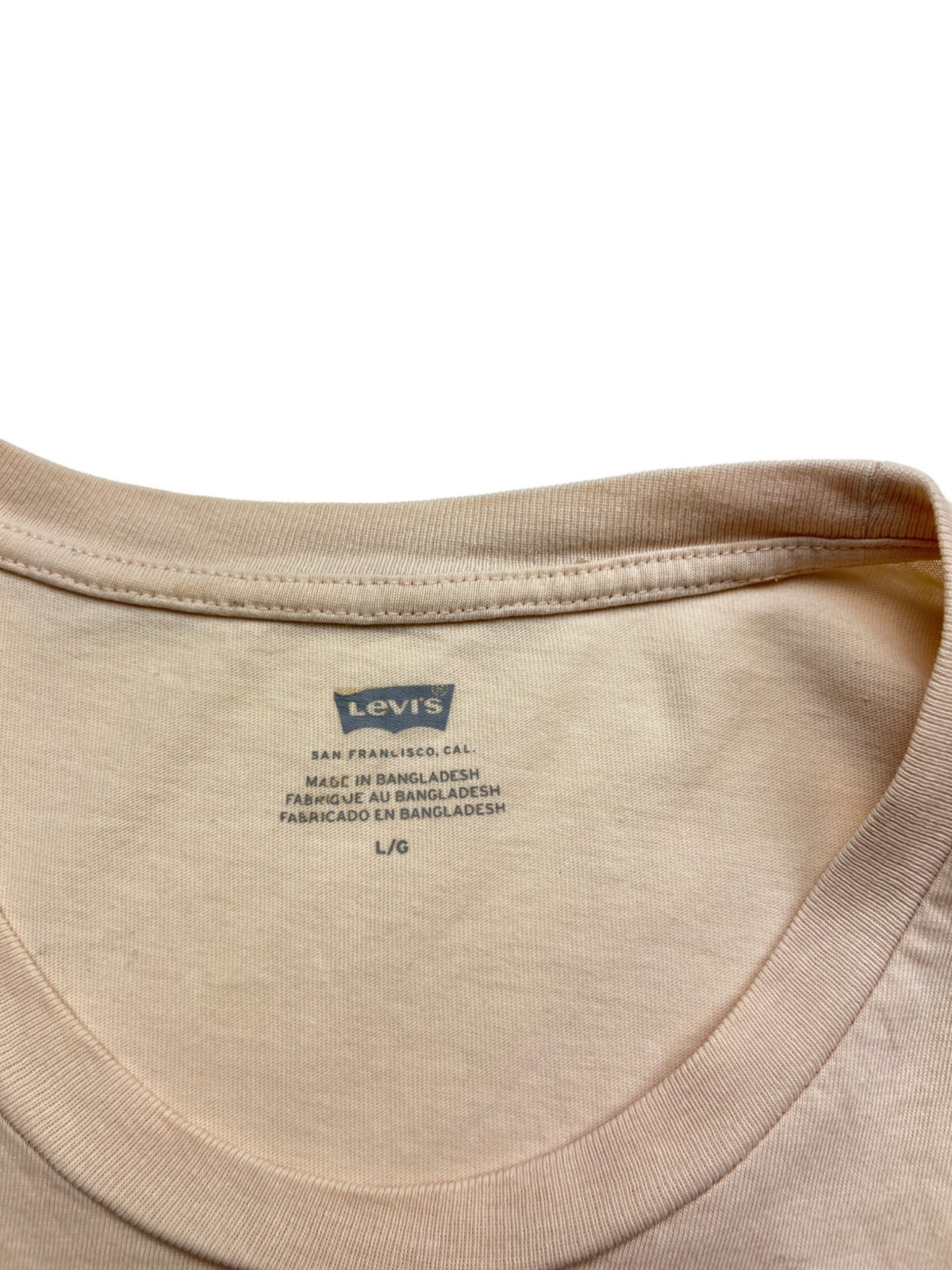 Levi’s Damen Rundhals T-Shirts T-Shirt Größe L Gelb Baumwolle