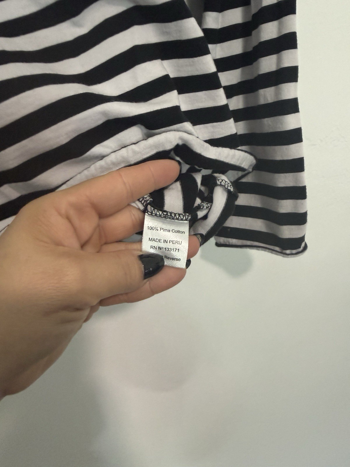 Planet By Lauren G Border Striped Mini Boxy tee Multicolor One Size