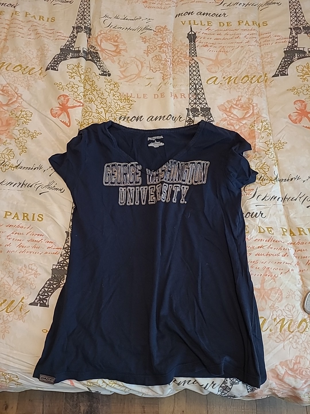 George Washington University Jansport T-shirt Large Blue