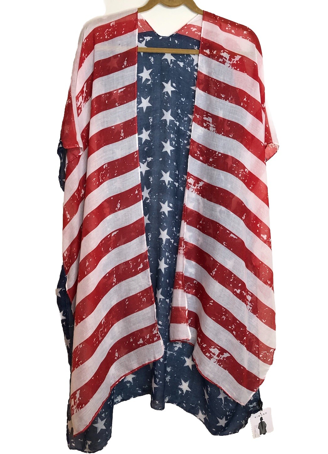 American Flag Kimono Red, White, Blue One Size Fits Most XS,S,M,L NWT