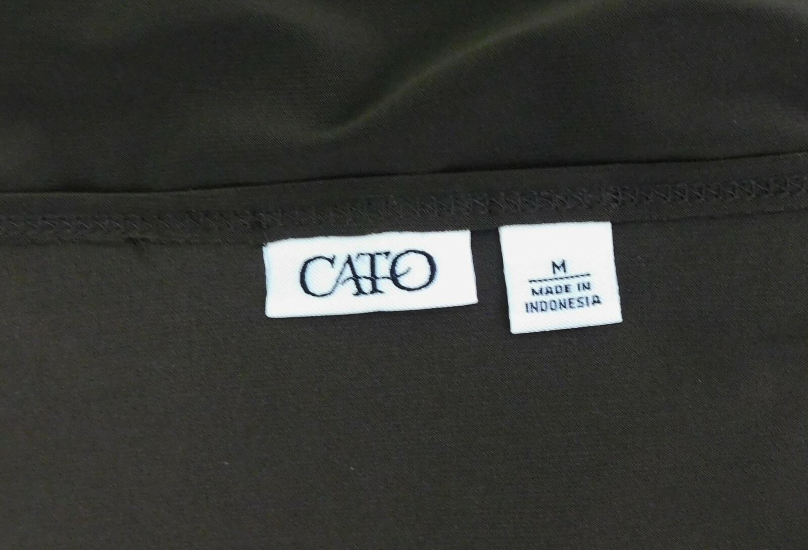 CATO Women Shirt, Size M, Brown, 95% Polyester, 5% Spandex