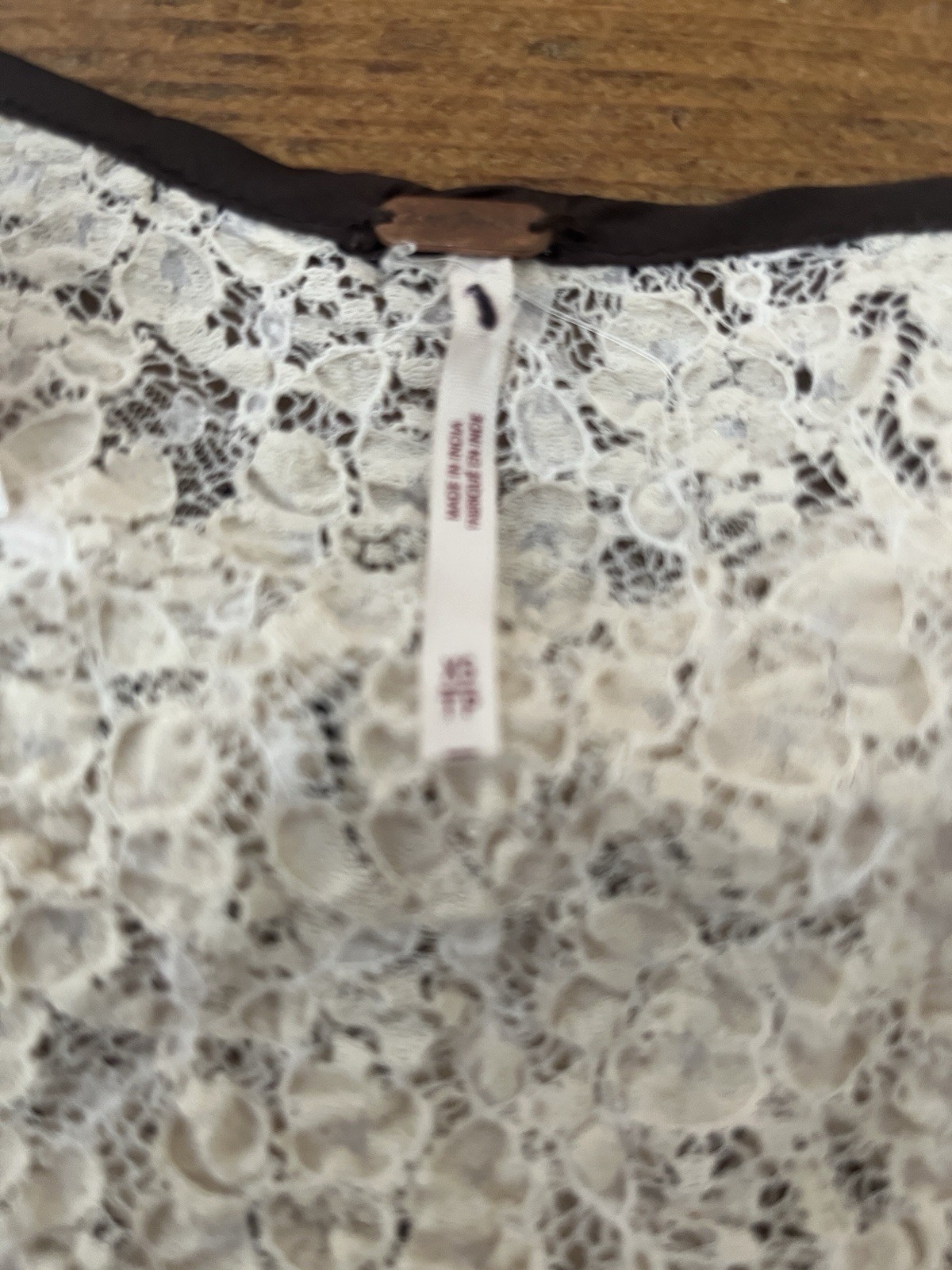 Free People Charlotte Floral Mesh Semi-Sheer Ruffle Polka Dot Crop Top XS NWOT