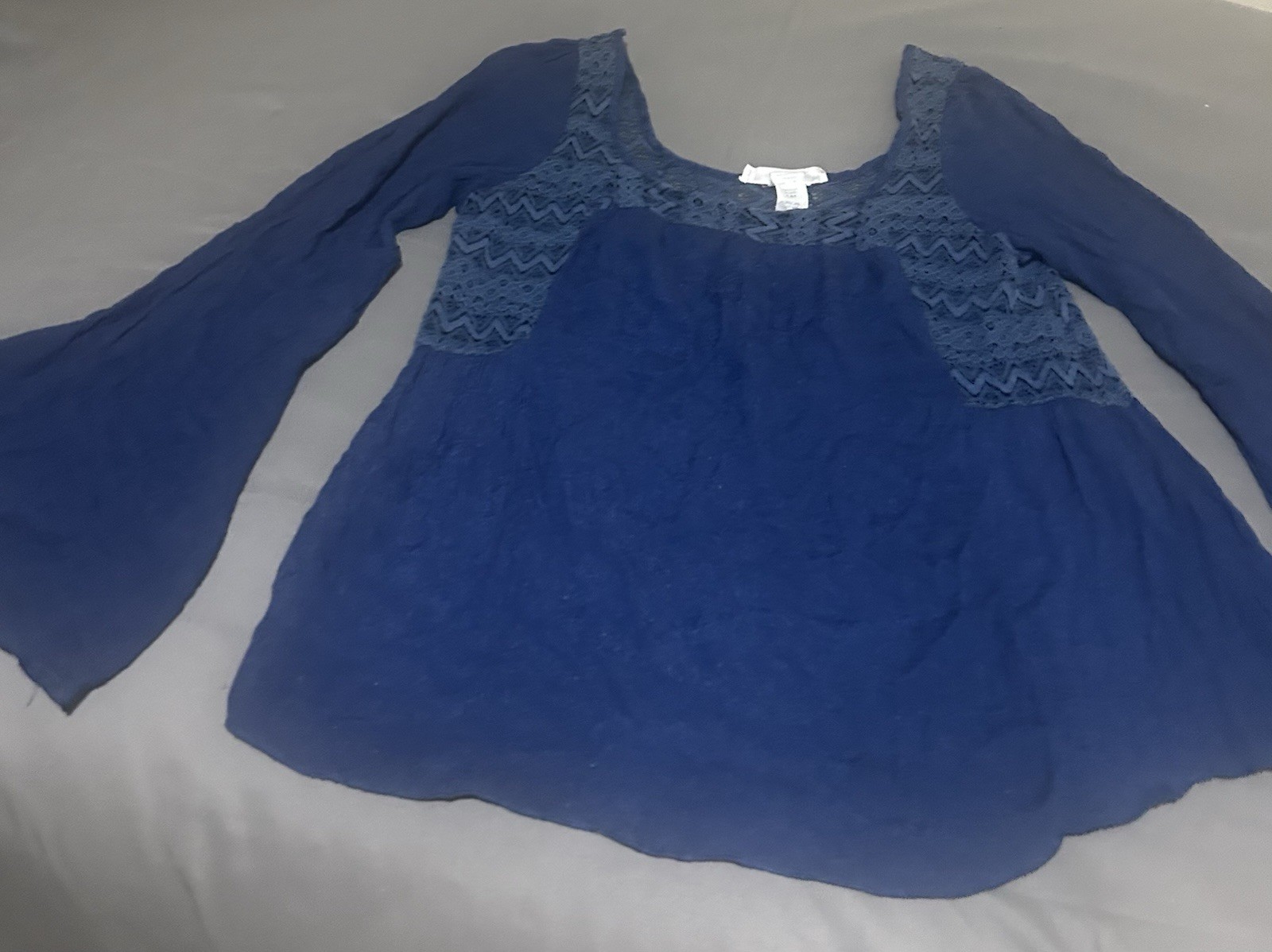 Excuse Me Miss Women’s Blue Blouse Size Medium