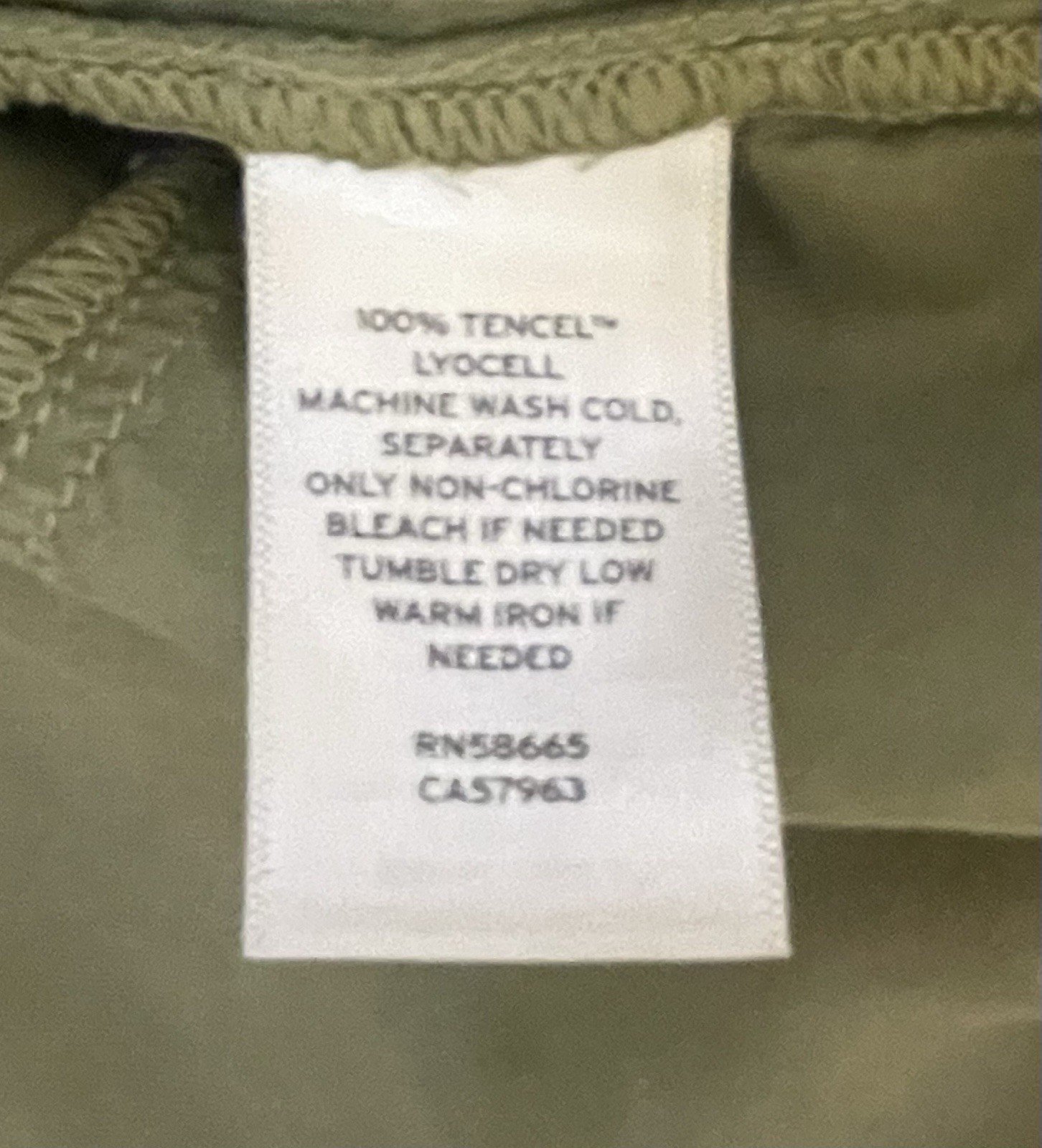 NWT Caslon Olive Green Women’s Roll Tab Sleeve Button Down Blouse Small Hi Low