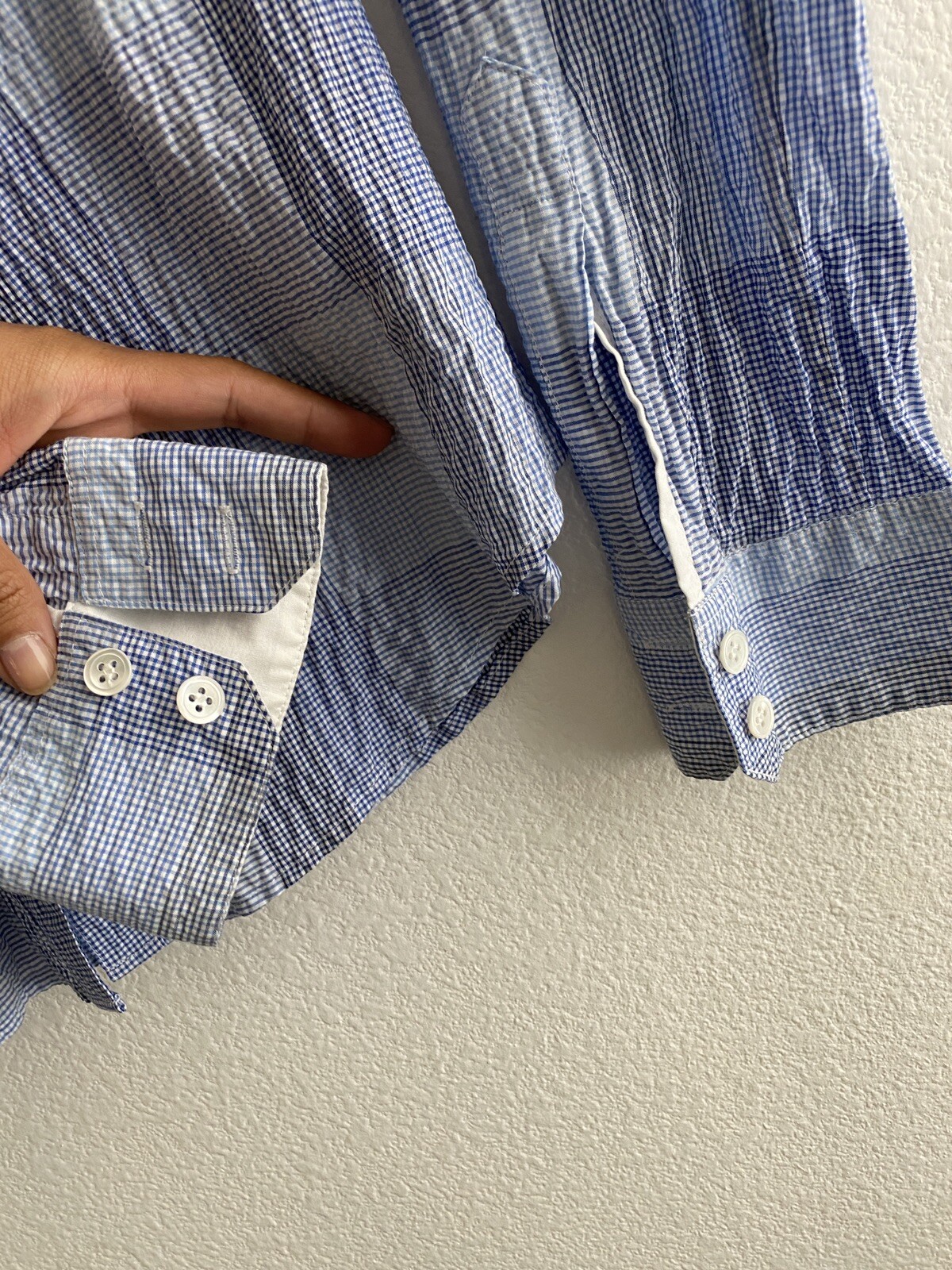 Theory Hamnet C Button Down Striped Shirt Medium
