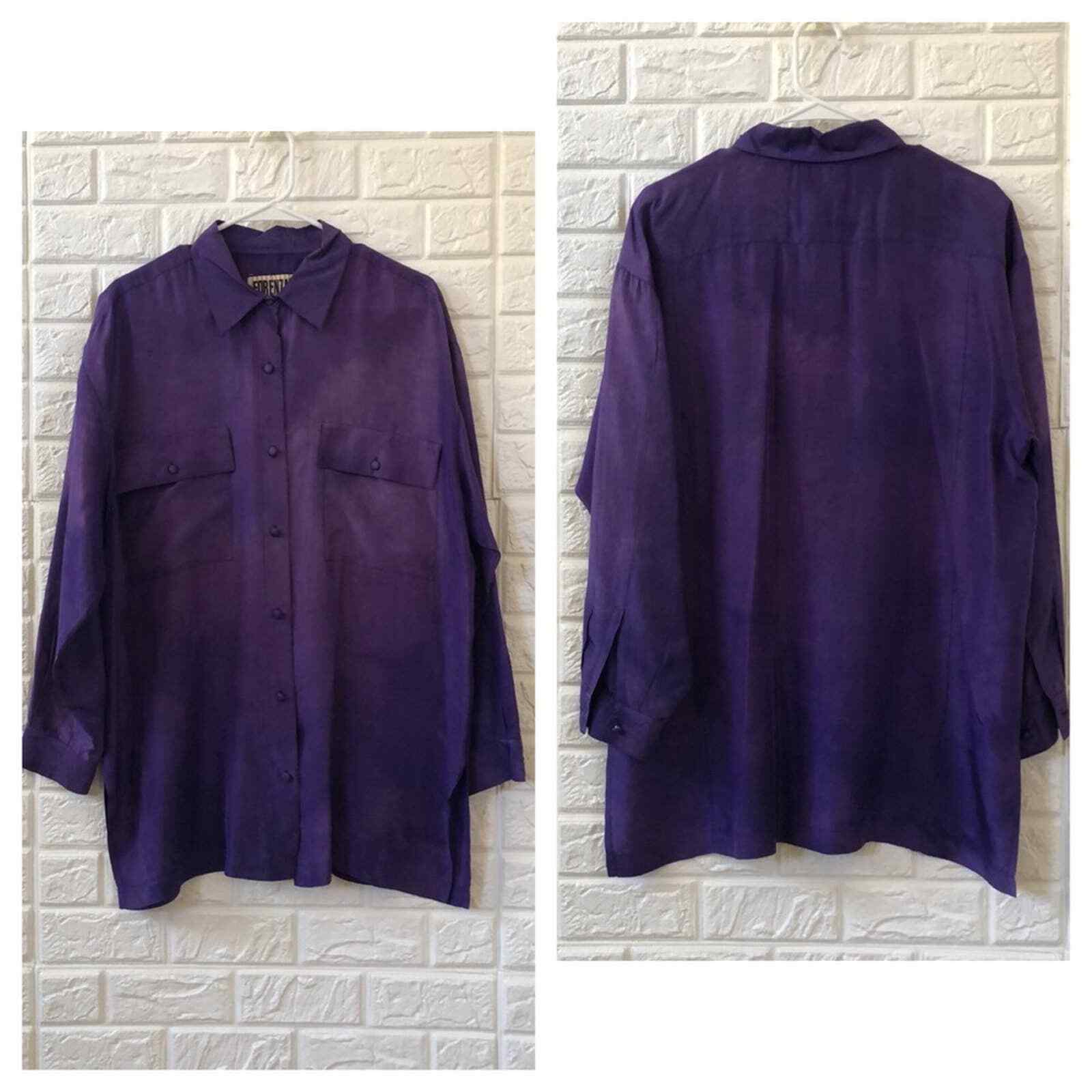 Vintage Forenza tie dye SILK tunic blouse