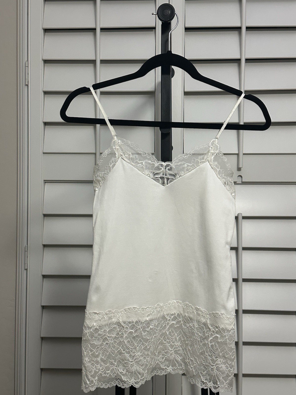 WHBM Ivory Lace Camisole, Size XS