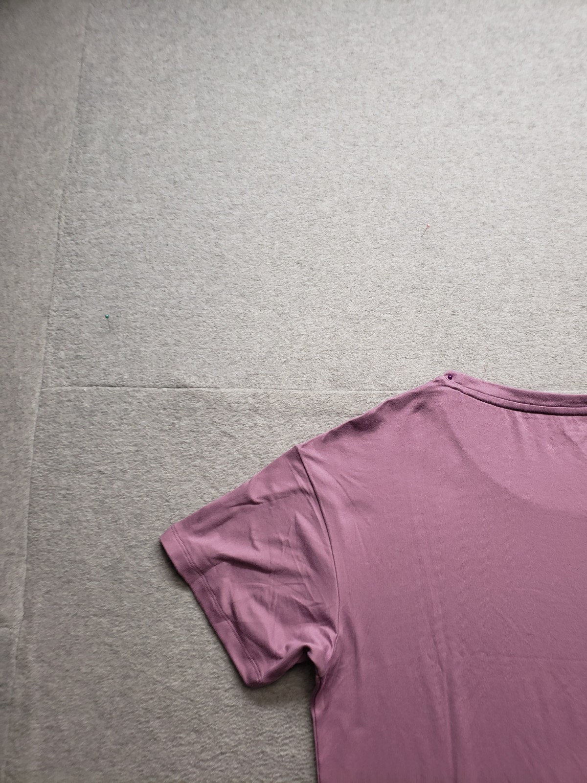 Jockey Women Top M Dusty Purple Short Sleeve Tee Round Neck Comfort Relaxed Fit