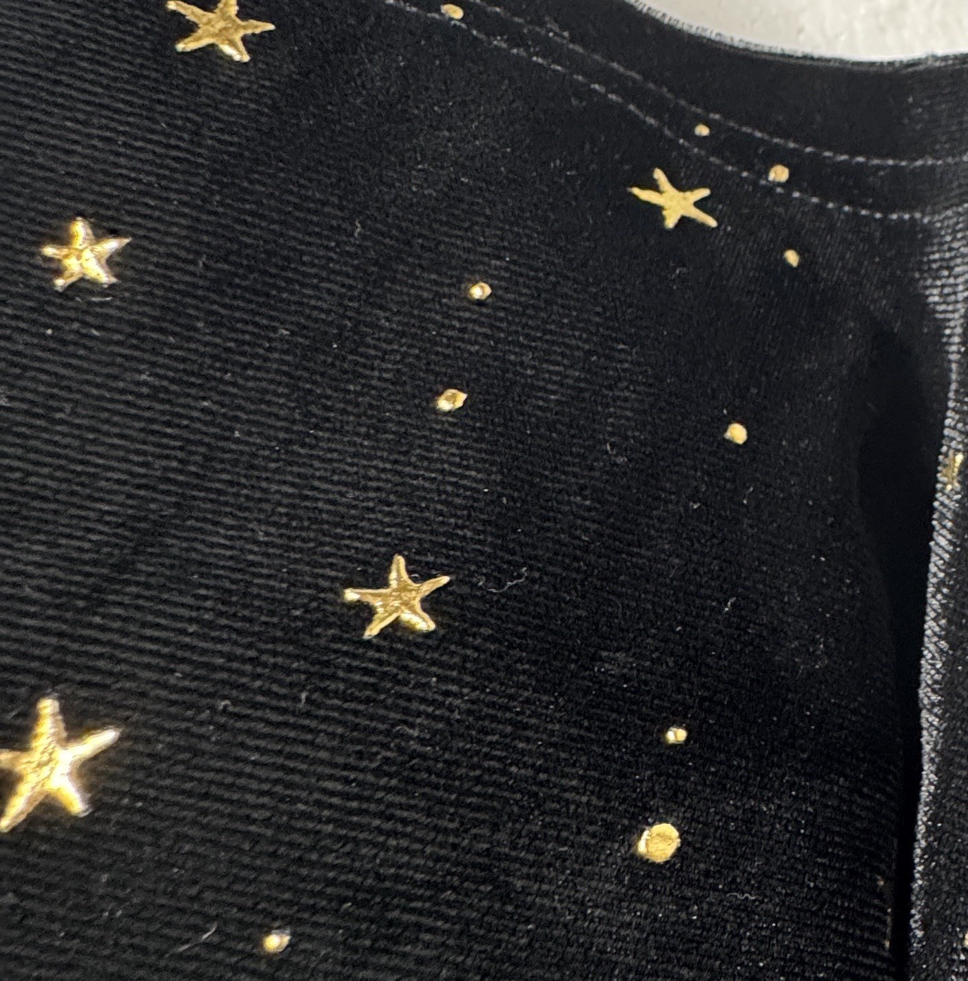 CELESTIAL STARS Black VELVET Size 2XL 16 Women Blouse YOINS NWT Halloween