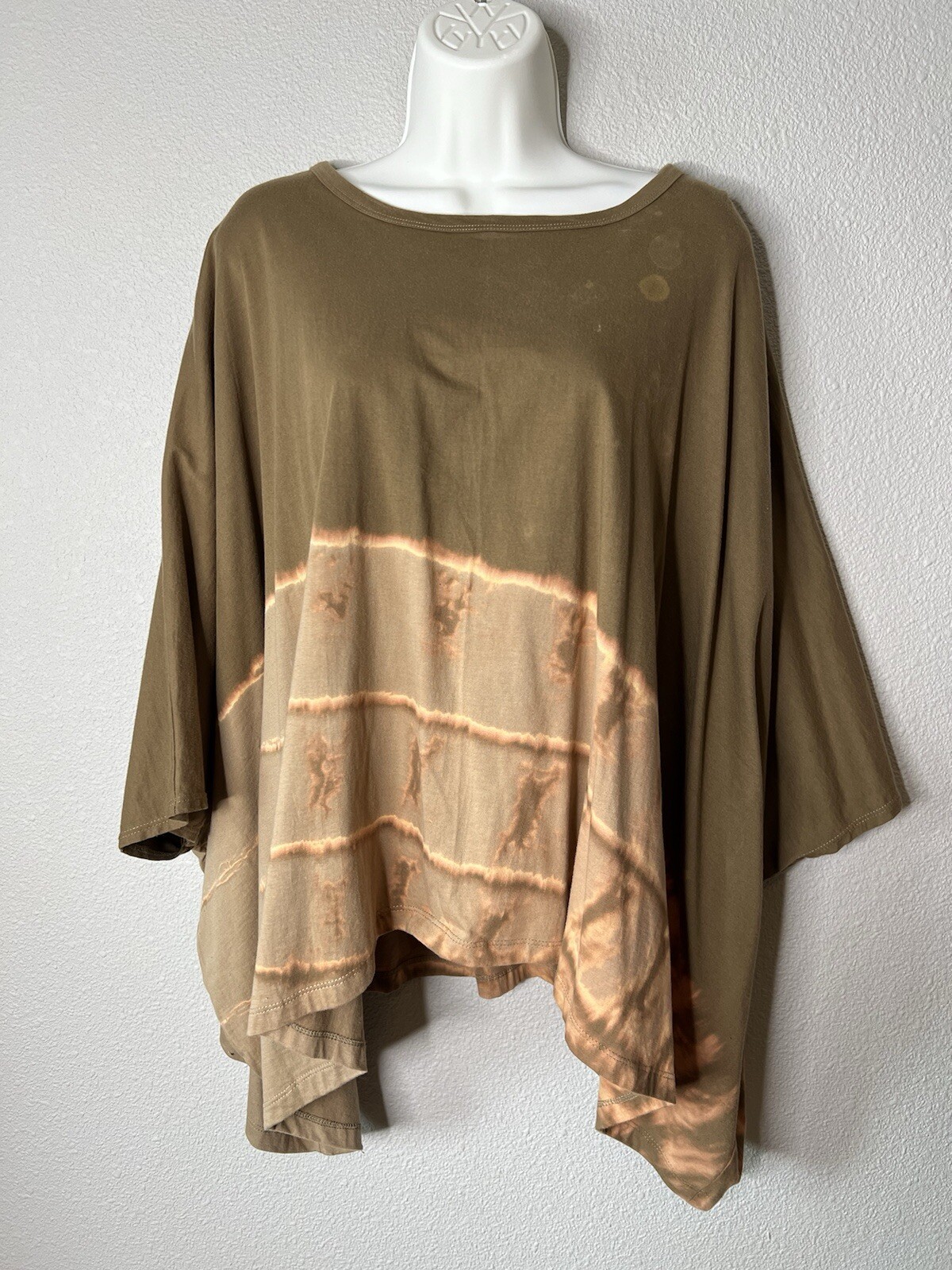 Inspiration Women’s Blouse One Size Tye Die Earthtones