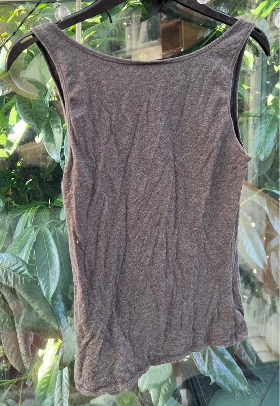 Simple Grey Vest Strappy Size M H&M Good Condition Plain Capsule Round Neck