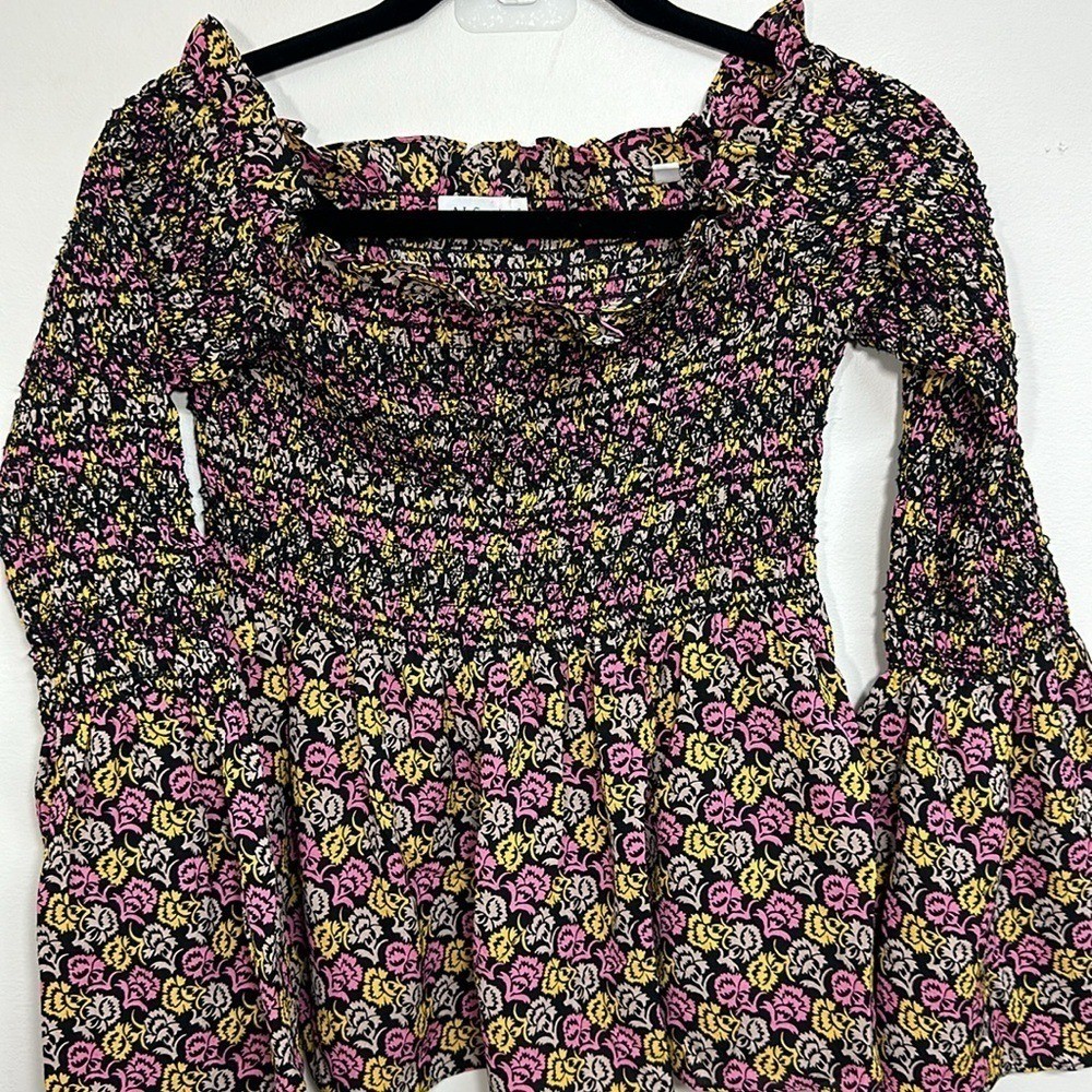 ALC Agra Smocked Blouse Off Shoulder 6