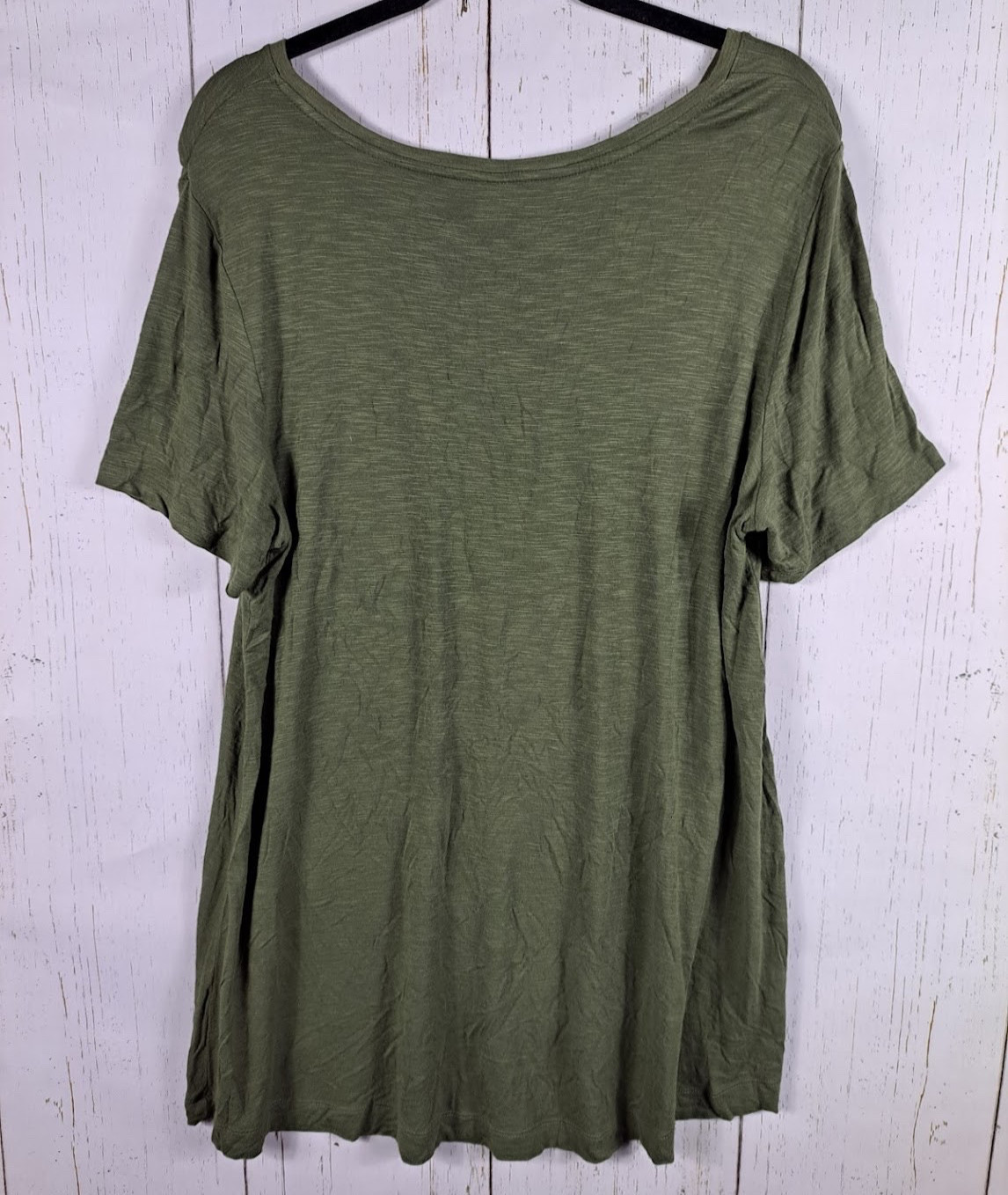 Old Navy Green Size Large Womens Green Short Sleeve Luxe Top