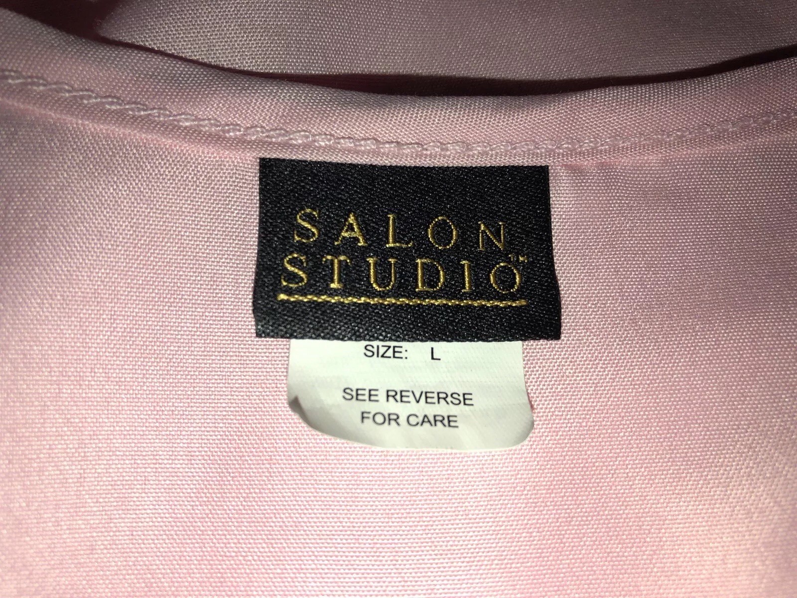 SALON STUDIO Sleeveless PINK Blouse Top Women’s Size LARGE