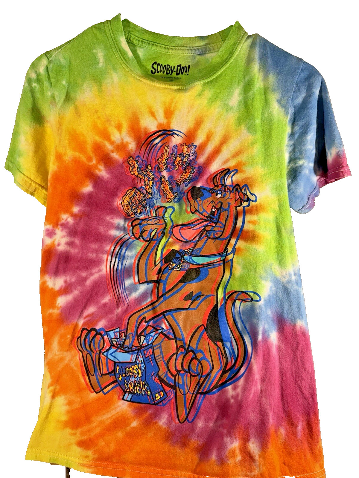 Scooby-Doo Tie-Dye T-shirt adult crewneck Small