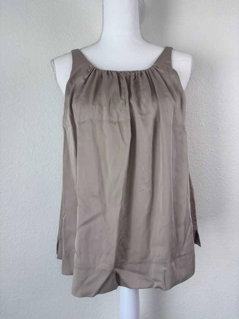 Haven Well Within womens small beige lyocell flowy tank top minimalist lagenlook
