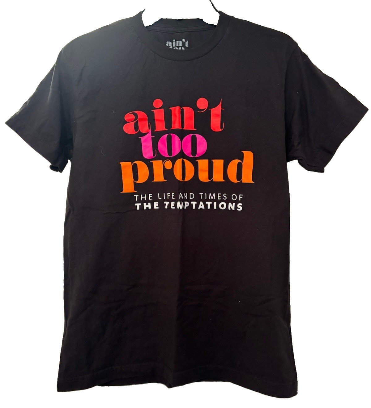 Ain’t Too Proud To Beg Womens T Shirt 100% Cotton Broadway Theater Collectible M
