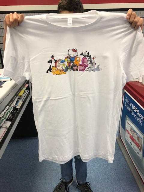 Cartoon Cats Tom Garfield Stimpy Heathcliff Sylvester Parody T-Shirt