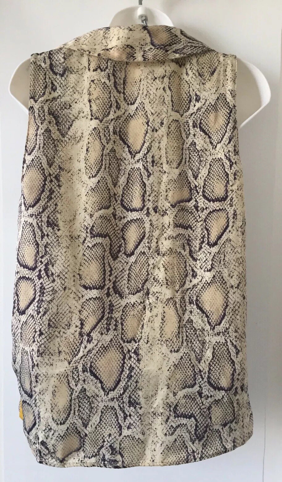 ZARA Woman Beige SNAKE SKIN PRINT TOP PULLOVER Size XS *READ NOTE* O680