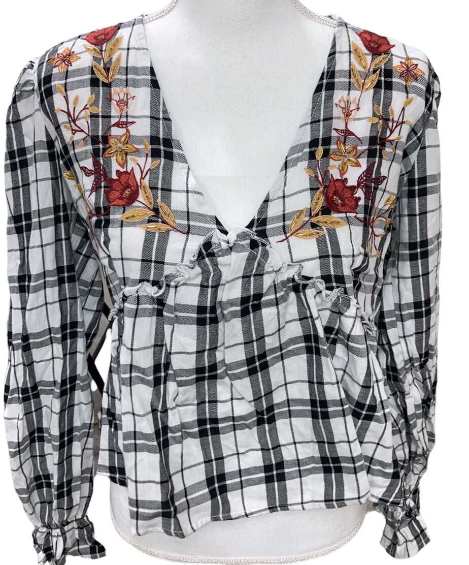 Coco + Jaimeson Into The Woods Womens Blouse Choose Size NWT $49