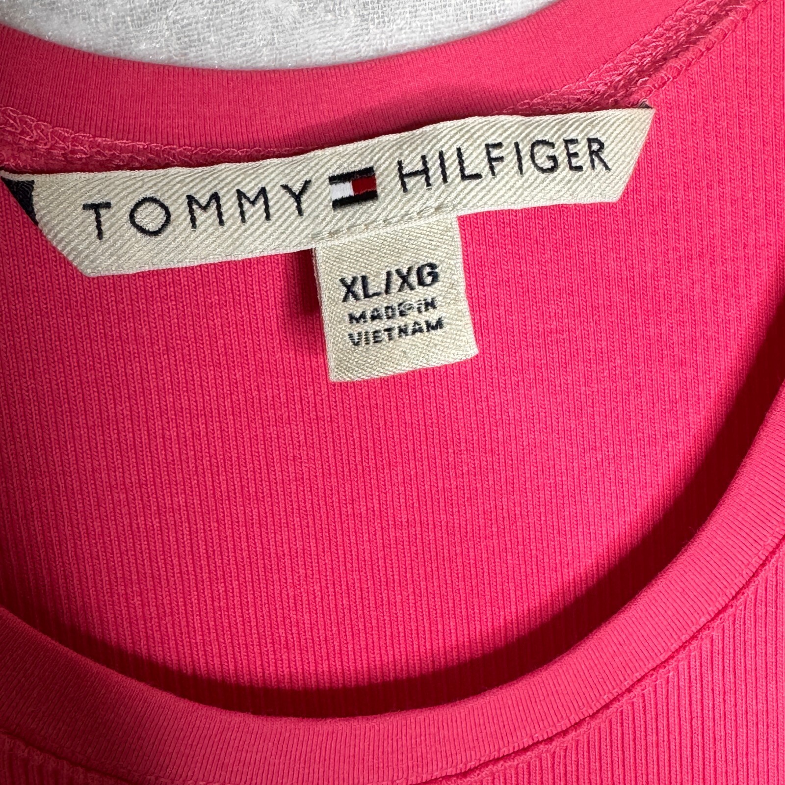 Women’s 100% Cotton Tommy Hilfiger Ribbed Tank Size XL