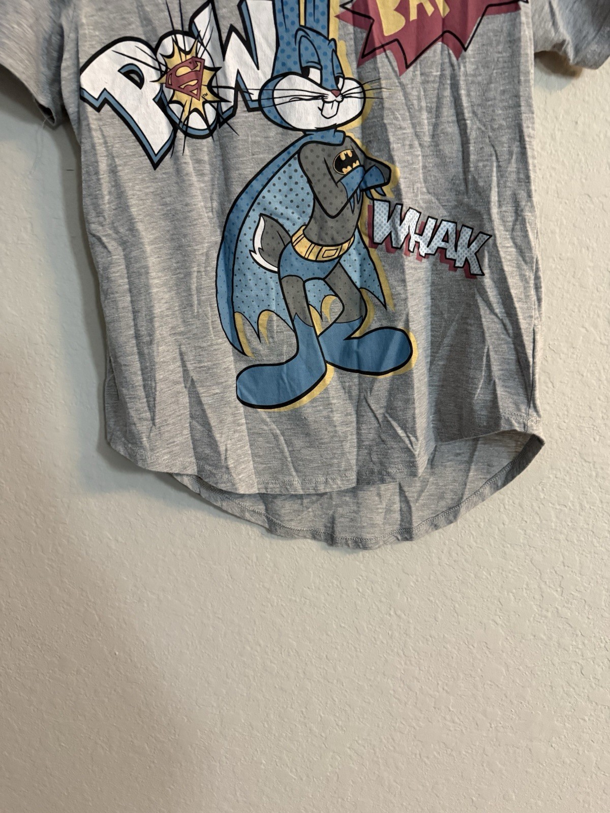Warner Bros. Bugs Bunny and Lola Women’s Mash Up Graphic Tee with Short Sleeves