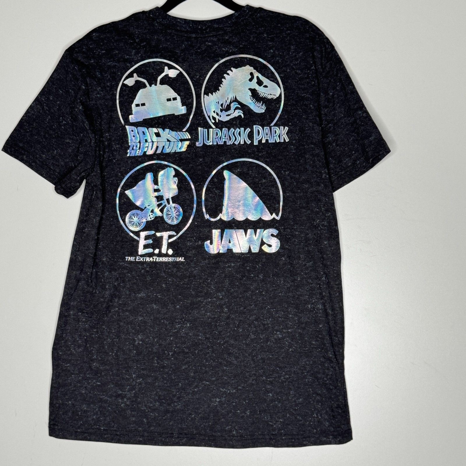 NEW Universal Studios Jurassic Park E.T. Jaws Back Future Unisex Tee Size Small