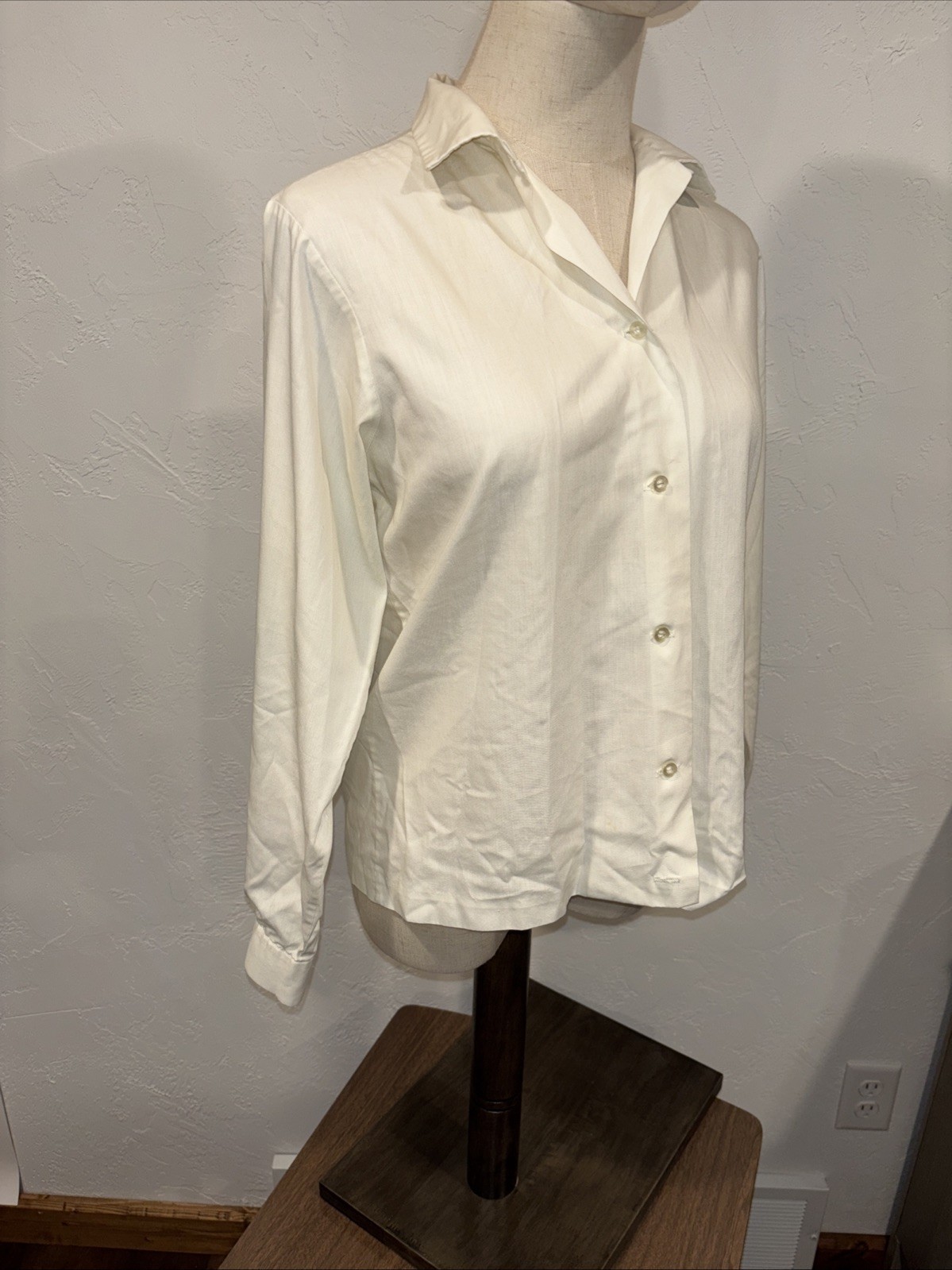 vintage womens button up blouse Small b1 See Pics And Tag