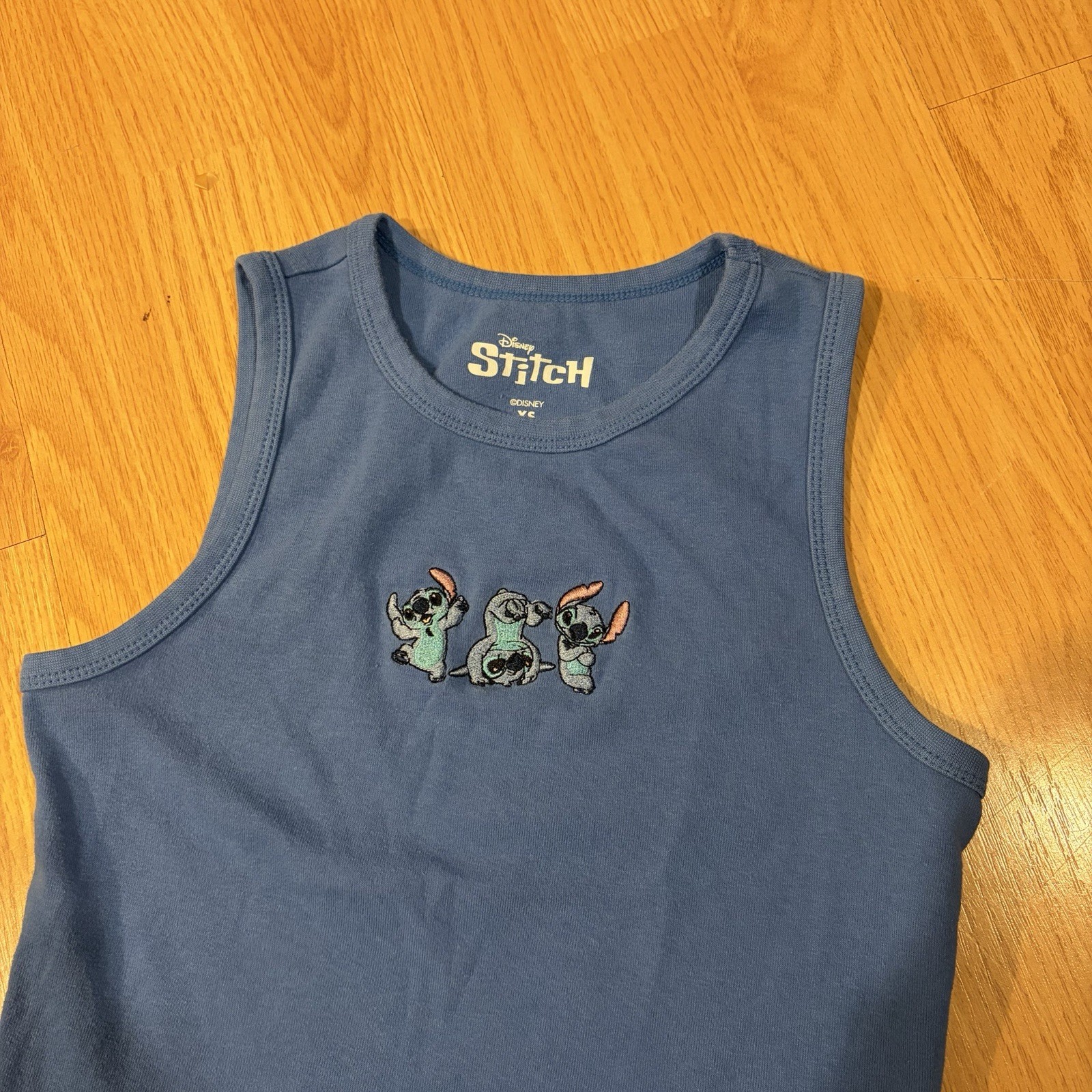 Disney’s Lilo & Stitch Stitch Sleevless Juniors’ Tank Top Size XS Cartoon Movie