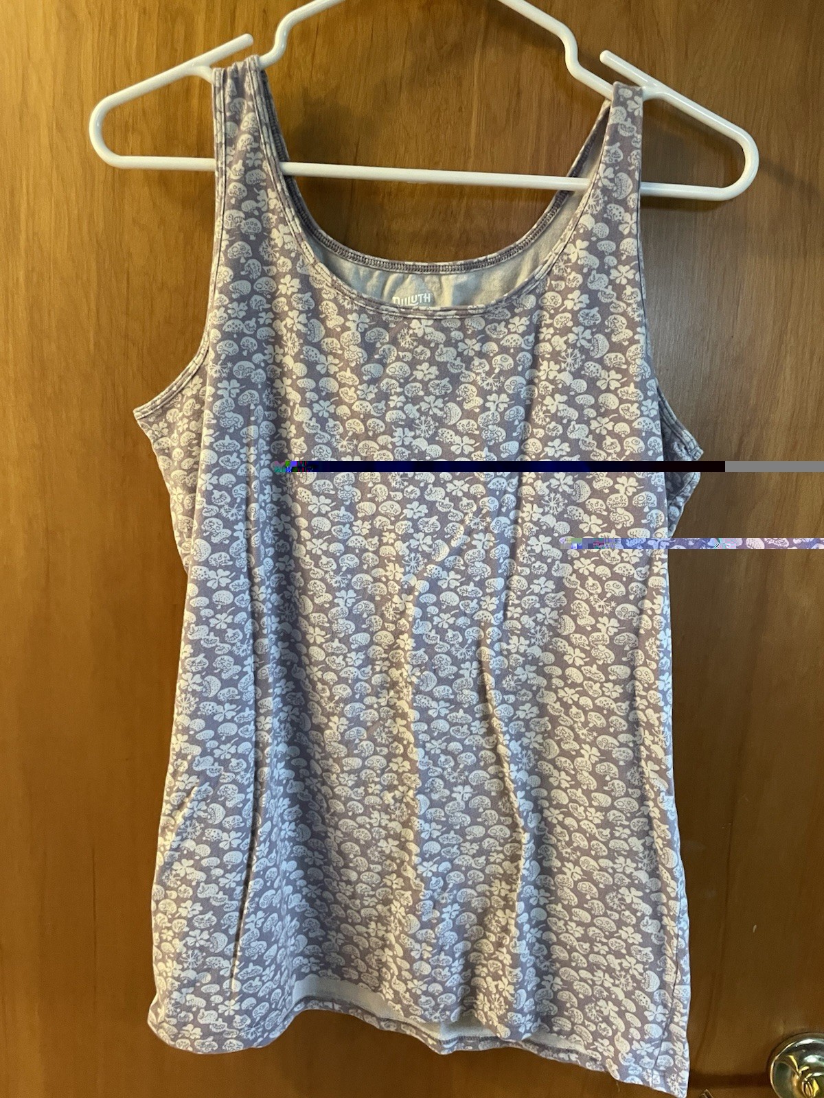 Women’s Duluth Trading Co Mushroom Print Tank Top Size Large