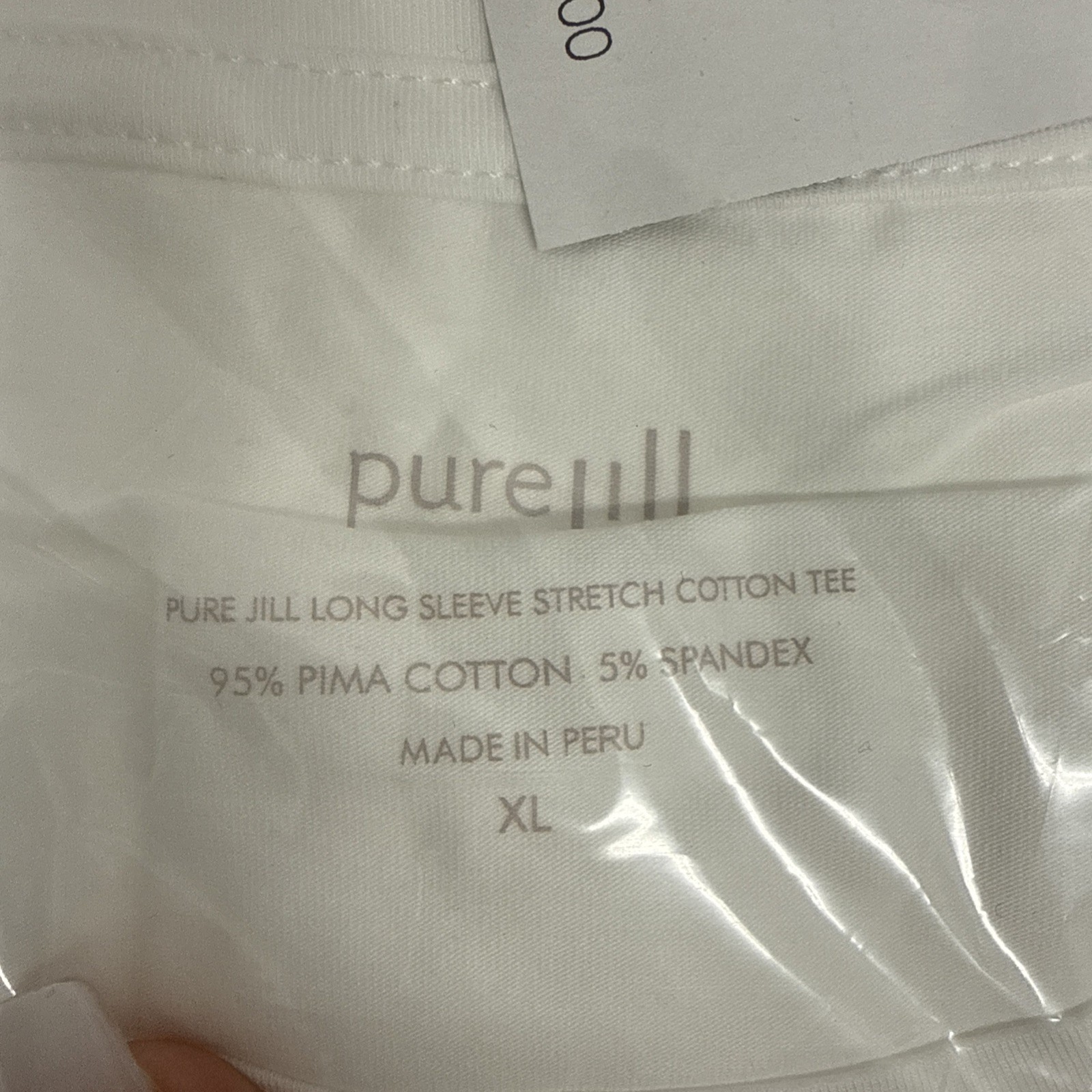 J. Jill Lot Of 2 95% Cotton 5% Spandex Tee Long Sleeve NWT Size XL