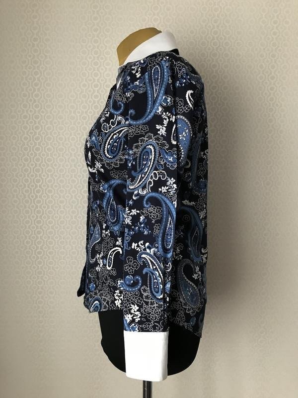 Women Etro Shirt Navy Cotton 36 #3W1W