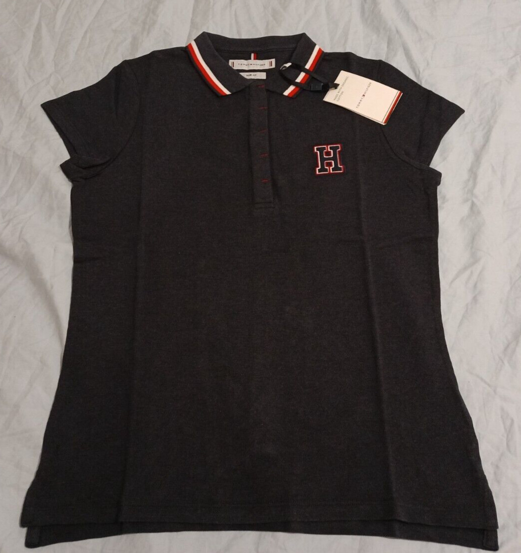 Tommy Hilfiger Womens Polo Shirt Short Sleeve Collared Top -Ships Same Day!